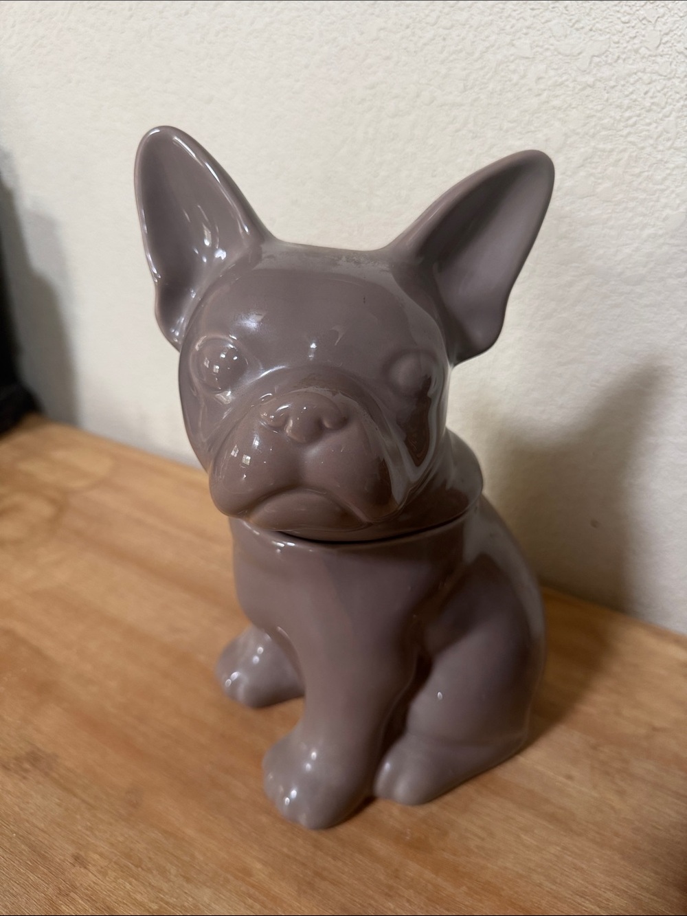 Threshold Ceramic French Bulldog Treat Jar - Taupe